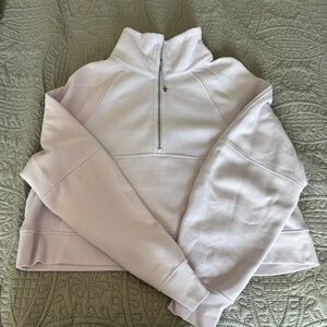 Lululemon Oversized Scuba Funnel Neck Half Zip - Lavender Dew (XL/XXL)